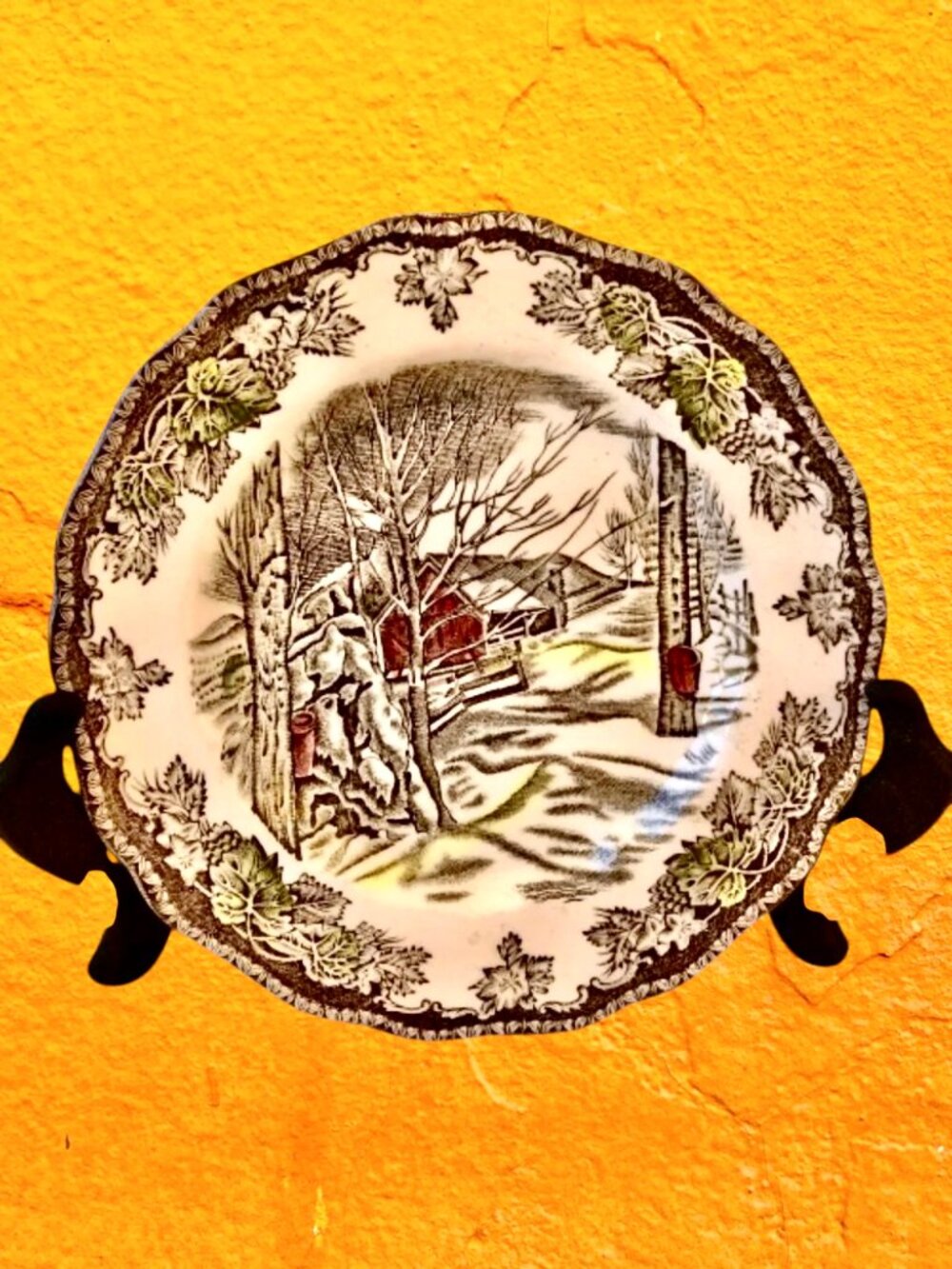 Johnson Bros Friendly Village Bread + Butter Dessert Plate Sugar Maple 6”